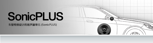 SonicPLUS - 根據(jù)車型專用設(shè)計的揚聲器單元 〈Sonic Plus〉
